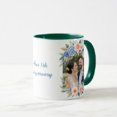 Personalized 1st Anniversary Photo Mug Tasse (VorderseiteRechts)