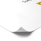 Personalized 1st Half Marathon Finisher Map Poster (Ecke)