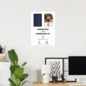 Personalized 1st Half Marathon Finisher Map Poster (Heimbüro)