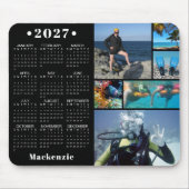 Personalized 2023 Calendar 6 Photo Custom Color Mousepad (Vorne)