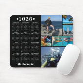 Personalized 2023 Calendar 6 Photo Custom Color Mousepad (Mit Mouse)