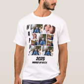 Personalized 2025 couple memories 9 Photo Collage T-Shirt (Vorderseite)