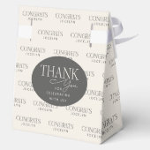 Personalized 2025 Photo Congrats Graduation Party Geschenkschachtel (Rückseite)