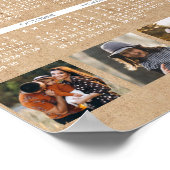 Personalized 2026 Calendar Family Photo Collage Poster (Ecke)