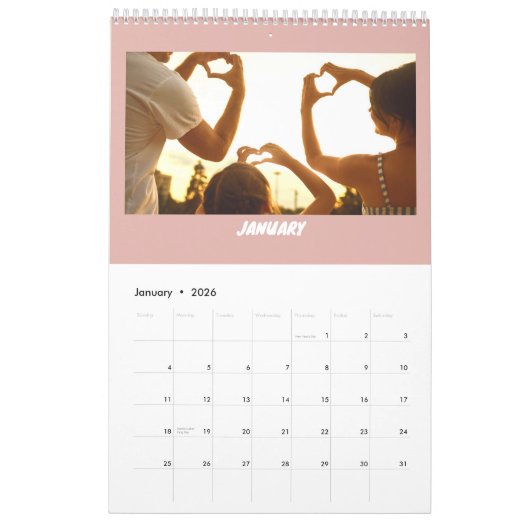 Personalized 2026 Family Calendar  Kalender (Jan 2026)