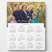 Personalized 2026 Family Photo Yearly Calendar Fotoplatte (Vorderseite)