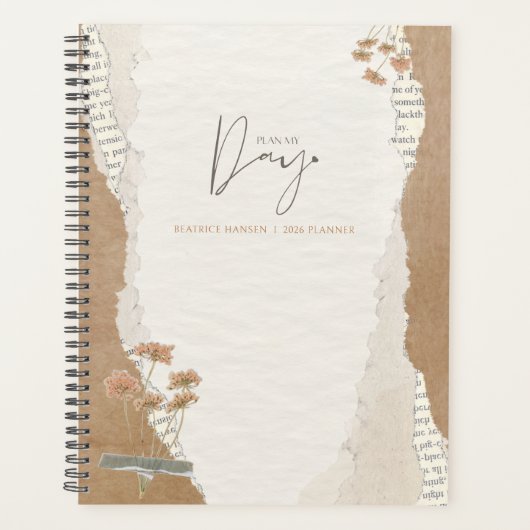Personalized 2026 Planner | Neutral Aesthetic  Planer (Vorderseite)