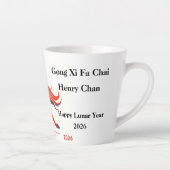 Personalized 2026 Year Of The Horse Birthday Milchtasse (Rechts)