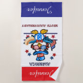 Personalized 250th USA Semiquincentennial  Strandtuch (Vorderseite)