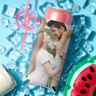 Personalized 2 Photo Template Double Sided Can Coo Selters Dosenkühler