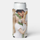 Personalized 2 Photo Template Double Sided Can Coo Selters Dosenkühler (Seltzer Vorderseite)