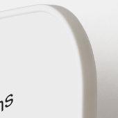 Personalized 2 Photo with Monogram & Family Name Pickleball Schläger (Linke Seite)