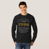 Personalized 30th Birthday 1996 Add Name T-Shirt (Vorne ganz)
