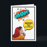 Personalized 30th Birthday Retro Comic Funny Karte<br><div class="desc">Say happy birthday and have some fun with this vintage retro style comic book birthday card with that "over the hill" vibe. Easily customized using the template provided.</div>