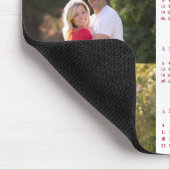 Personalized 3 Photo Collage Family 2026 Calendar Mousepad (Ecke)