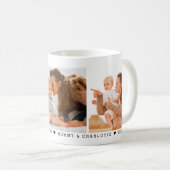 Personalized 3 Photo First Mother's Day Kaffeetasse (VorderseiteRechts)
