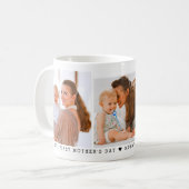 Personalized 3 Photo First Mother's Day Kaffeetasse (Vorderseite Links)