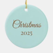 Personalized 3D Gingerbread Man Keramik Ornament (Hinten)