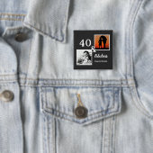 Personalized 40 & fabulous Men's gift Button (Beispiel)
