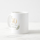 Personalized 40 Things We Love About You Gift Kaffeetasse (Vorderseite Links)