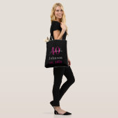 Personalized 40th Birthday Black Hot Pink Tasche (Am Model)