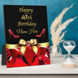 Personalized, 40th Birthday Gift Ideas for Women Fotoplatte