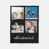 Personalized 4 Photo Collage – Custoum Photos Gift Fleecedecke (Vorderseite)