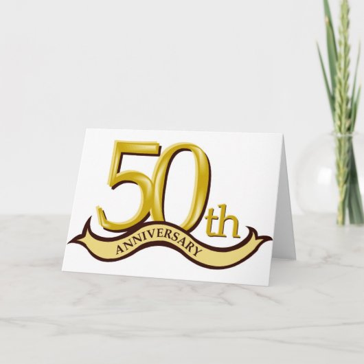 Personalized 50th Anniversary Gift Karte (Vorderseite)