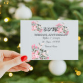 Personalized 50th Anniversary golden Wedding card Magnetkarte