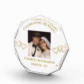 Personalized 50th Anniversary Photo Keepsake Gift Fotoblock (Rechts)