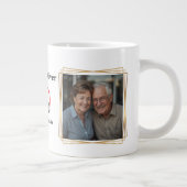 Personalized 50th Anniversary Photo Mug Jumbo-Tasse (Rechts)