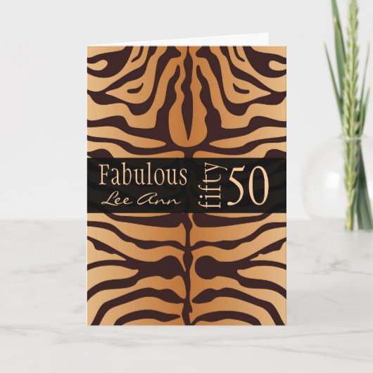 Personalized 50th Birthday Card for Baby Boomer Wo Karte (Vorderseite)