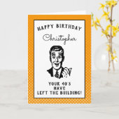 Personalized 50th Birthday Over The Hill Funny Karte (Gelbe Blume)