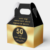 Personalized 50th Birthday Party Favors, Birthday Geschenkschachtel (Vorderseite)