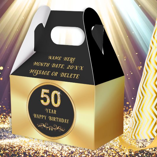 Personalized 50th Birthday Party Favors, Birthday Geschenkschachtel