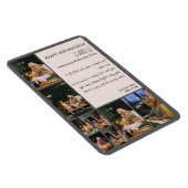 Personalized 50th Birthday Photo Collage Flexible  Magnet (Rechte Seite)