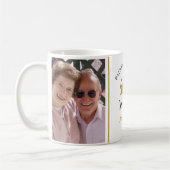 Personalized 50th Gold Anniversary 2 Photo Collage Kaffeetasse (Links)