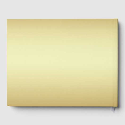 Personalized 50th Golden Wedding Anniversary Gästebuch (Rückseite)