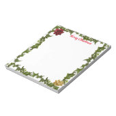 Personalized 5.5 x 6" Christmas Note Pad Notizblock (Rotiert)