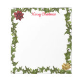 Personalized 5.5 x 6" Christmas Note Pad Notizblock (Vorderseite)