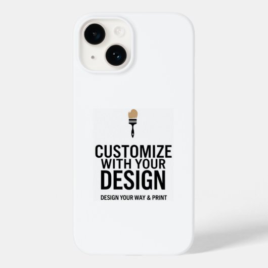 Personalized 5x7" Blank Company Branded Custom Case-Mate iPhone Hülle (Rückseite)