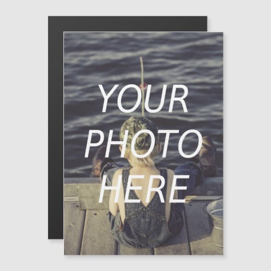 Personalized 5x7 Custom Photo Magnet Refrigerator  (Vorne/Hinten)