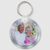 Personalized, 60th Anniversary Party Favors, Schlüsselanhänger (Vorderseite)