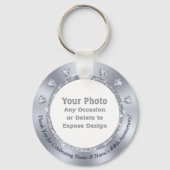 Personalized, 60th Anniversary Party Favors, Schlüsselanhänger (Rückseite)