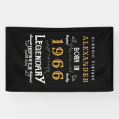 Personalized 60th Birthday 1966 Vintage Legend Banner (Horizontal)