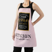 Personalized 60th Birthday Cook Chef Baker Pink Schürze (InSitu)