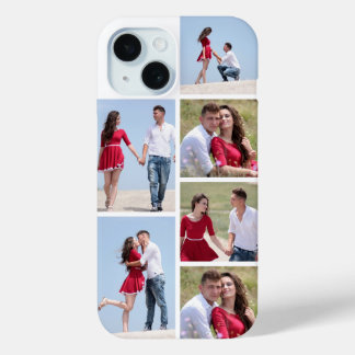 Personalized 6 Photo Collage Case-Mate iPhone Hülle