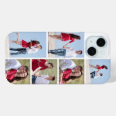 Personalized 6 Photo Collage Case-Mate iPhone Hülle (Rückseite (Horizontal))