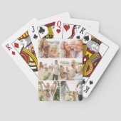 Personalized 6 Photo Collage Vertical Poker Spielkarten (Rückseite)