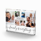 Personalized 6 Picture Collage Quote Family Name  Fotoblock (Rechts)